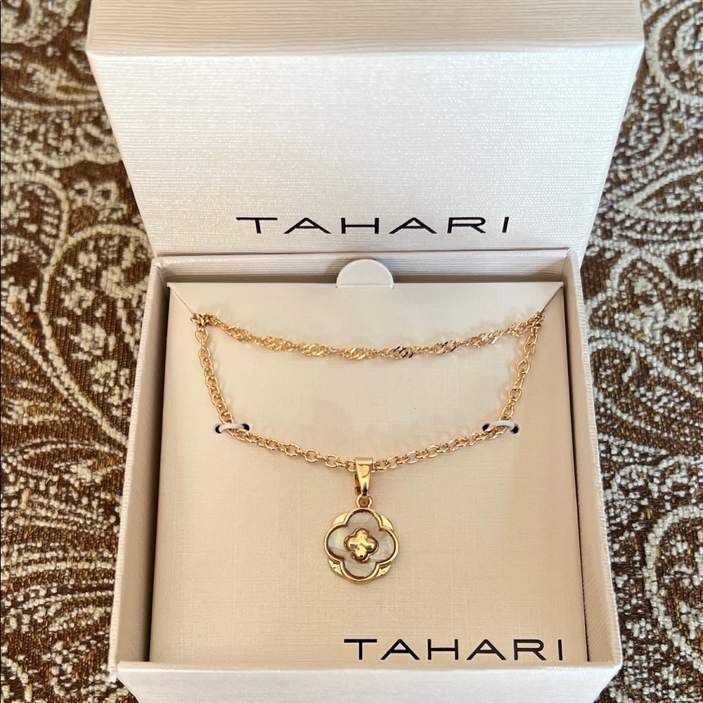 Tahari Clover Necklace Set 2 Pieces NWT